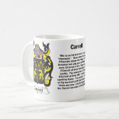 Carroll Family Coat of Arms Mok (Voorkant links)