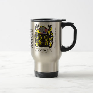 Carroll Family Coat of Arms Travel Mug Reisbeker