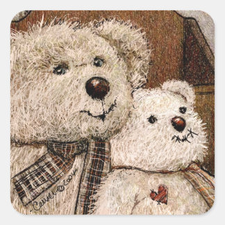 Carroll Teddy Bear Stickers