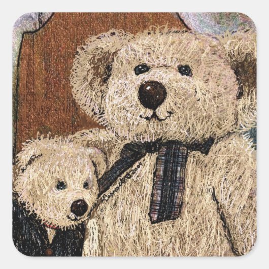 Carroll Teddy Bear Stickers (Voorkant)