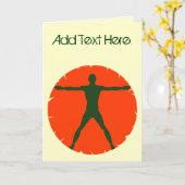 Carrosserie Madness Personal Trainer Carte de voeu (Fleur jaune)