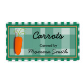 Carrot aangepaste inblikken etiketten (Voorkant)