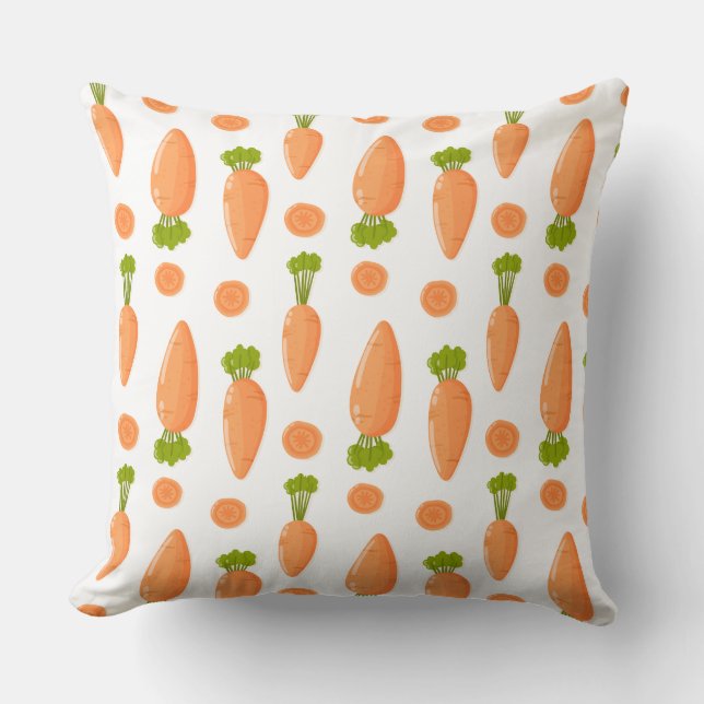Carrot and slice pattern kussen (Voorkant)