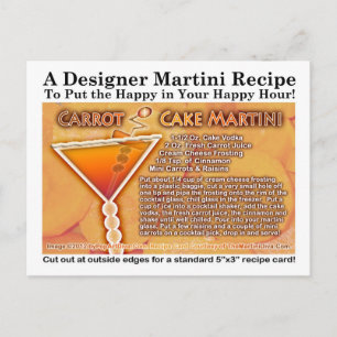 Carrot Cake Martini Recept Briefkaart
