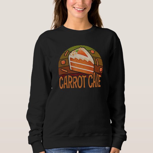 Carrot Cake Retro Baking Dessert Baker Pastry Chef Trui (Voorkant)