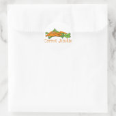 Carrot Junkie Ronde Sticker (Tas)