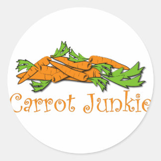 Carrot Junkie Ronde Sticker