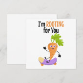Carrot Pun Support Kaart Notitiekaartje (Voorkant / Achterkant)