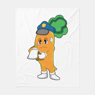 Carrot Traffic warden Parking-ticket Fleece Deken