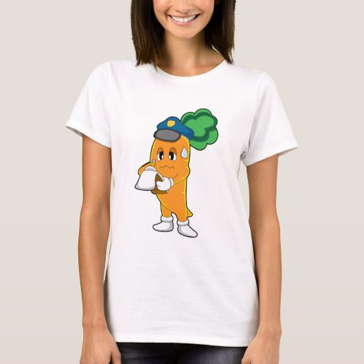 Carrot Traffic warden Parking-ticket T-shirt (Voorkant)