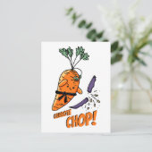 Carrote Chop. Briefkaart (Staand voorkant)