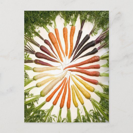 Carrots Colorful Garden Pattern Briefkaart (Voorkant)