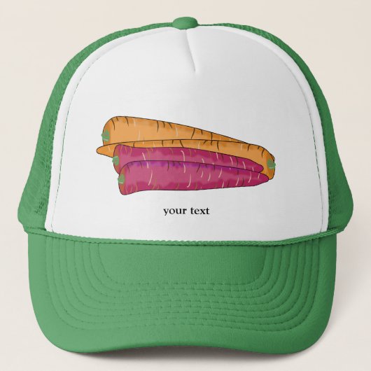 Carrots Veggie Lovers Vegetable Custom Trucker Pet (Voorkant)