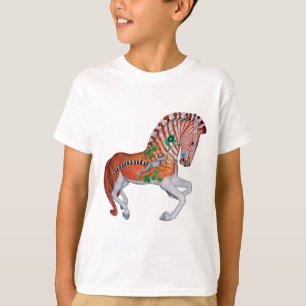 Carrousel Animal Quagga Zebra Foto Kind T-shirt