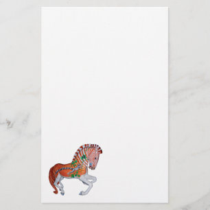 Carrousel Animal Quagga Zebra Fotonotities Briefpapier