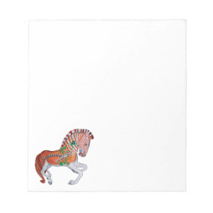 Carrousel Animal Quagga Zebra Fotonotities Notitieblok