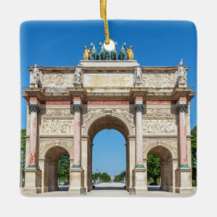 Carrousel Arch of Triumph in Parijs, Frankrijk Keramisch Ornament