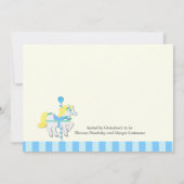 Carrousel Baby shower Kaart (Achterkant)