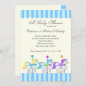 Carrousel Baby shower Kaart (Voorkant / Achterkant)