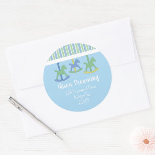 Carrousel Baby shower Stickers
