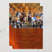 Carrousel bruiloft uitnodiging (Voorkant / Achterkant)