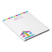 Carrousel carnavaleux rayé Bloc-notes personnalisé (Incliné)