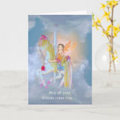 Carrousel - Carte d'anniversaire (Fleur jaune)