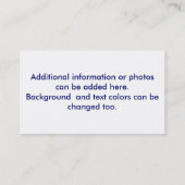 Carrousel Cheval Gris Mare Cartes d'Affaires (Dos)