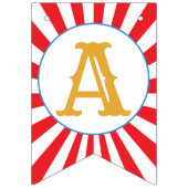 Carrousel Circus Carnaval Happy Birthday Banner (Derde vlag)