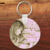 Carrousel Dreams Bleke  roze Sleutelhanger (Voorkant)