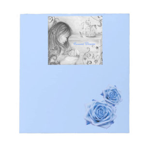Carrousel Dreams Blue Rozen Small Notitieblok