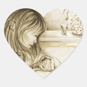 Carrousel Dromen Hart Stickers