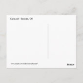 Carrousel en carte postale monochrome (Dos)