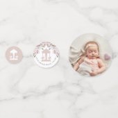 Carrousel Floral Soft Pink Foto Confetti (Achterkanten)