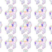 Carrousel Horse (vel) contour sticker