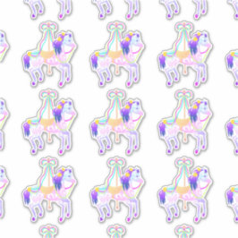 Carrousel Horse (vel) contour sticker