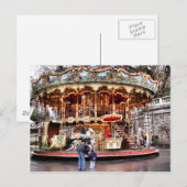 Carrousel in Montmartre Briefkaart (Voorkant / Achterkant)