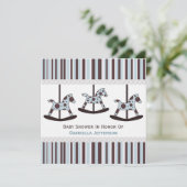 Carrousel : Invitation personnalisée de baby (Debout devant)