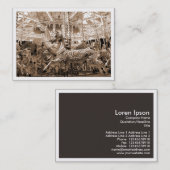 Carrousel, mini-foto (White Bordered) Visitekaartje (Voorkant / Achterkant)