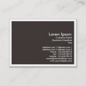 Carrousel, mini-foto (White Bordered) Visitekaartje (Achterkant)