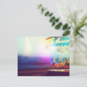 Carrousel op het strand briefkaart (Staand voorkant)