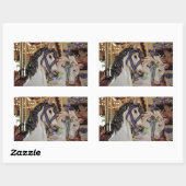  carrousel paarden sticker (Vel)