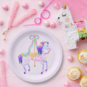 Carrousel Paardenpapier bord (Feest)