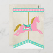 Carrousel Pennant Banner Spacer Briefkaart (Voorkant / Achterkant)