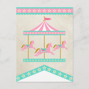 Carrousel Pennant Banner Spacer Briefkaart