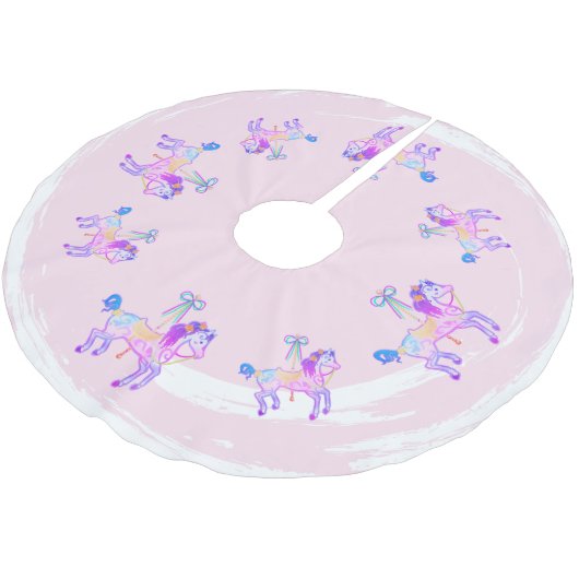 Carrousel Pony boomrok Kerstboom Rok (Gekanteld)