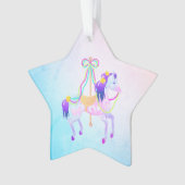 Carrousel Pony Star Acrylversiering Ornament (voorkant)