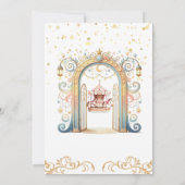 Carrousel thema verjaardagsuitnodiging kaart (Achterkant)