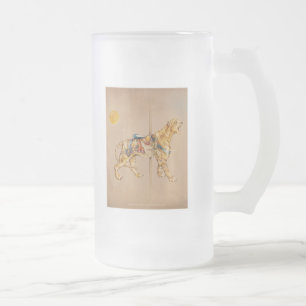 Carrousel Tiger Frosted Cup Matglas Bierpul