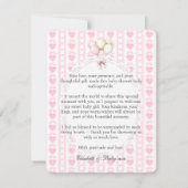 Carrousel Vintage rose - Carte de remerciements Ba (Dos)